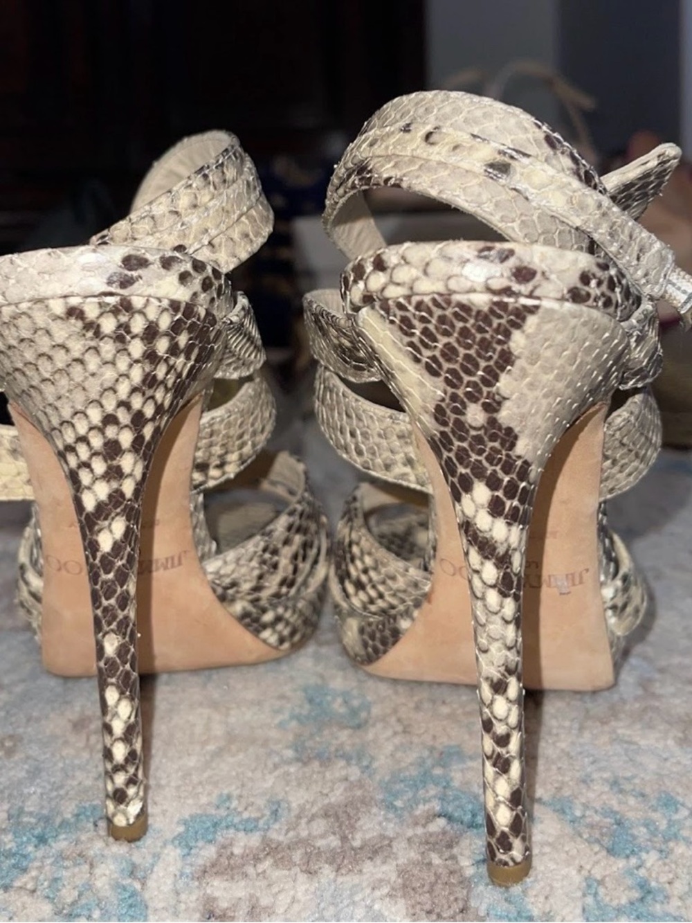 Jimmy Choo Nina Python Heels - Picture 4 of 10
